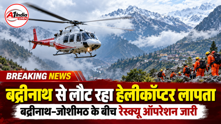 बद्रीनाथ से लौट रहा हेलीकॉप्टर जोशीमठ के पास क्रैश, 6 लोग थे सवार; रेस्क्यू ऑपरेशन जारी